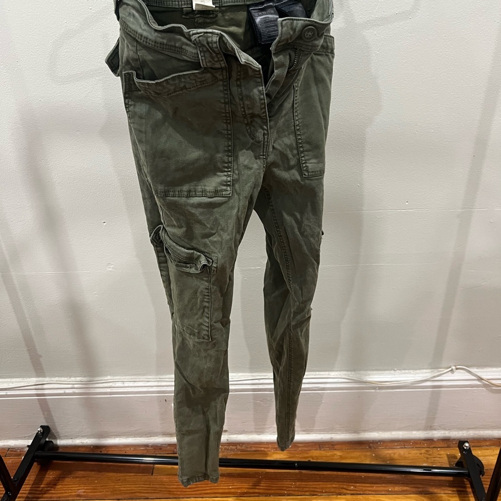 Olive green cargo pants